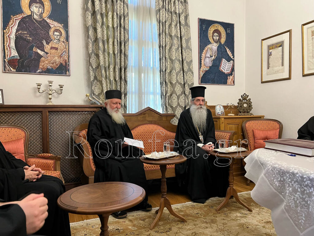 Ο Σεβασμιώτατος Μητροπολίτης Πειραιώς κ.Σεραφείμ στην Ιερά Επιστασία.